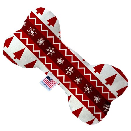 Mirage Pet Products Red Classic Christmas 6 in. Bone Dog Toy 1310-TYBN6